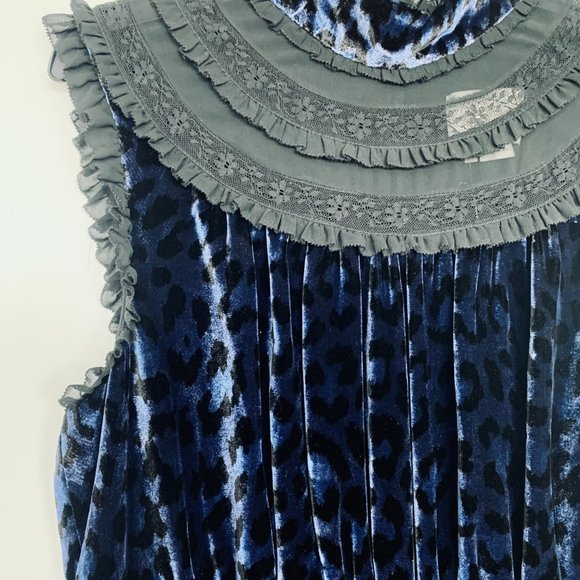 NWT Kate Spade Leopard Print Velvet Lace Dress size 14 - Picture 5 of 7